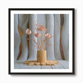 3d Flower Arrangement 1 Art Print