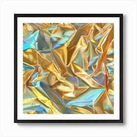 Gold Foil Texture Art Print