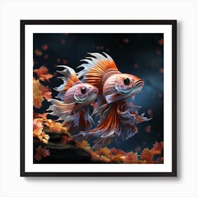 Siamese Catfish 5 Art Print