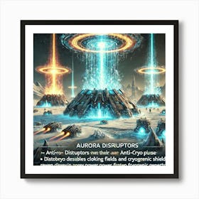 A Futuristic Sci Fi Depiction Of Aurora Disruptors Art Print