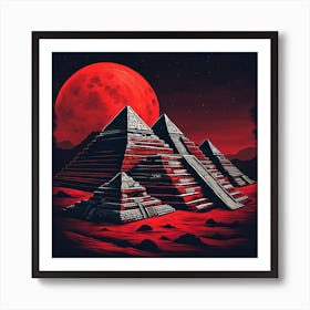 Pyramids Of Giza Art Print