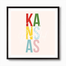 Kansas Simply Wonderful Color Art Print