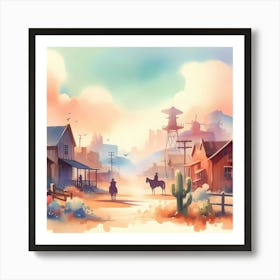 Western Town Art Print