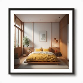 Modern Bedroom Art Print