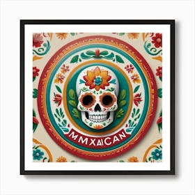 Mexican Skull 28 Art Print