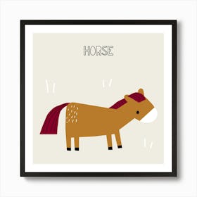 Cute horse print Art Print