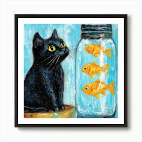 Goldfish In A Jar Art Art Print