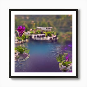 Abstract Flower Garden Art Print