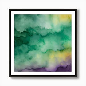 Abstract Watercolor Painting 4 Art Print