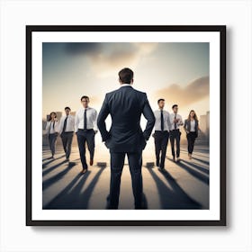 “Great Things In Business Are Never Done By One Person, They Re Done By A Team Of People Art Print