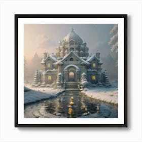 Garden Of Winter 16th Century 1 Art Print