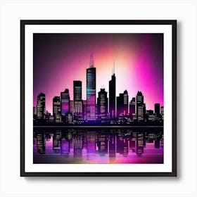 Chicago Skyline 6 Art Print