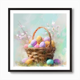 Easter Basket Art Print