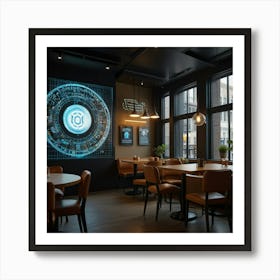 Restaurant Interior Design Art Print