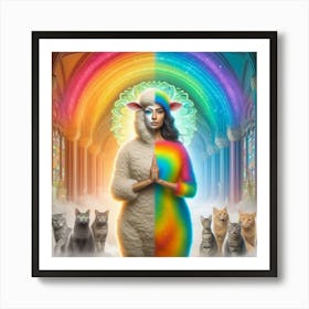 Rainbows And Cats Poster