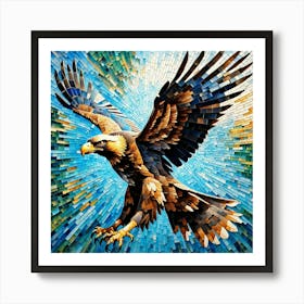 Mosaic Eagle Art Print