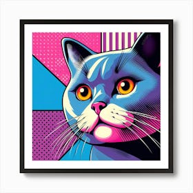 Pop Cat 2 Art Print