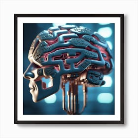 Artificial Brain 49 Art Print