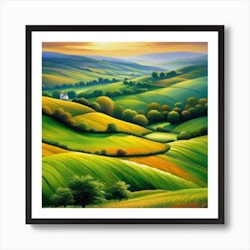 Landscape Painting 158 Art Print