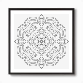 Iron Mandala 09 Art Print