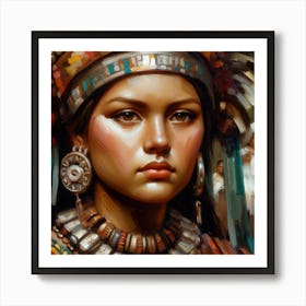 Native American Woman Art Print