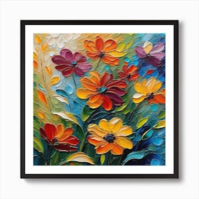 Colorful Flowers 15 Art Print