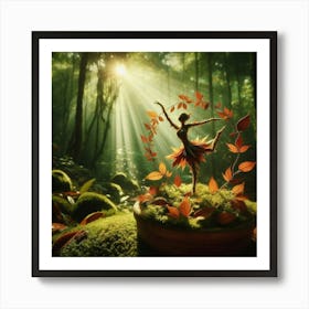 Dancer In The Forest Art Print