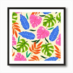 Tropical Sheets Summer Beach Art Print