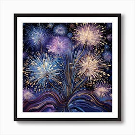 Fireworks In The Sky 1 Art Print