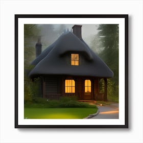 Fairy House In The Forest Art Print