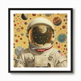 Astronaut In Space 9 Art Print