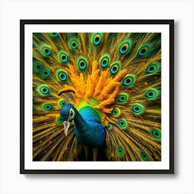 Peacock Feathers 3 Art Print