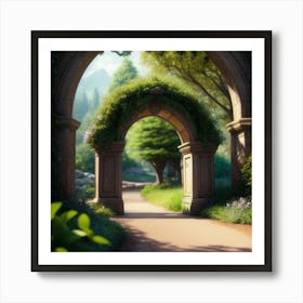 Archway To The Garden Art Print