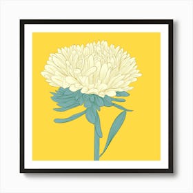 Chrysanthemum yellow Art Print