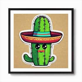 Cactus Sticker 24 Art Print