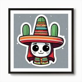 Day Of The Dead Skull 1 Art Print