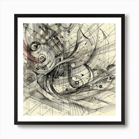 Abstract Drawing 1 Art Print