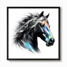 Creative Horse Visual 12 Art Print