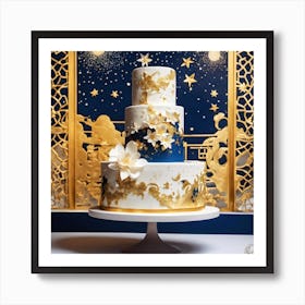 Starry Night Cake Art Print