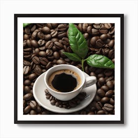 Coffee Beans Background 2 Art Print