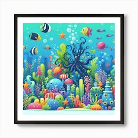 Under The Sea 4 Art Print