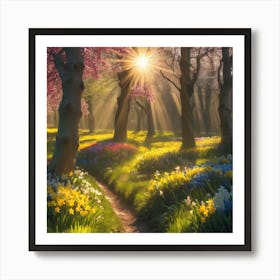 Spring In The Forest Art Print