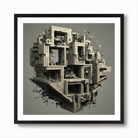 Fractal City Art Print