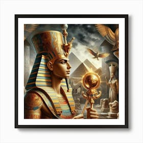 Pharaoh Of Egypt 3 Art Print