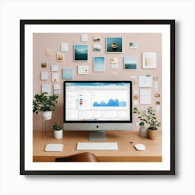 A Photo Of A Computer Desktop With Several Icons O (1) Art Print