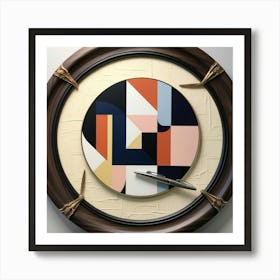 Abstract Clock Art Print