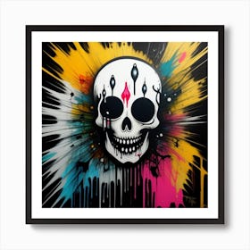 Skull Painting 2 Art Print