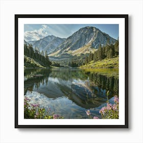 Mountain Lake Art Print