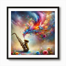 Saxophone Affiche