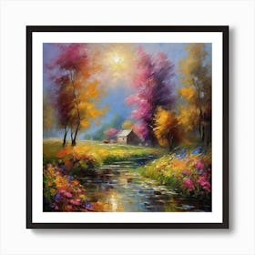 Autumn In The Countryside Art Print